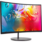 Outdoor Furniture Curved 27" FHD 1080P 75Hz LED Monitor VGA Build-In Speakers, EDGE-LESS Metal Black 2019 (C275W-1920Rn)-Hot