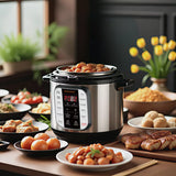 6-Quart Whisper Quiet 12-In-1 Electric Pressure Cooker, Slow Rice Cooker, Steamer, Sauté, Yogurt Maker, Warmer & Sterilizer, Ove