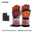 1Pair Heated Gloves Electric Thermal Warmer Gloves Cycling Motorcycle Bicycle Ski Outdoor Activities Equipment Cotton Waterproof