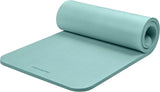 Retrospec Solana Yoga Mat 1" Thick W/Nylon Strap for Men & Women - Non Slip Exercise Mat for Home Yoga