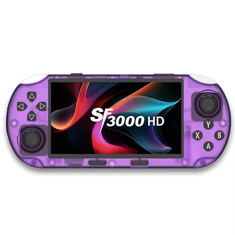 SF3000HD Retro Handheld Game Console,20000 Games 14+ Emulators,4.5-Inch IPS HD Screen ,3000Mah Dual Core Processor Connect to TV