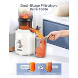 Juicer Machines Cold Press Juicer with Large Feed Chute for Whole Fruits and Vegetables Slow Masticating Juicers with 3 Replace