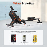 Magnetic Rowing Machines R05 Water Rower R10 16 Levels Quiet Resistance Foldable Compact Rowing Machine Home Gym Fitness