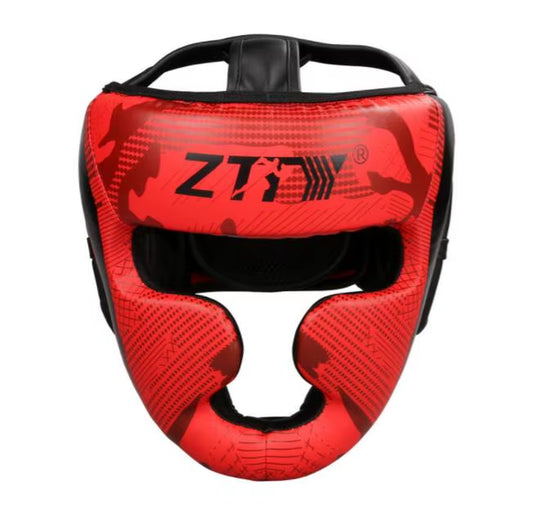 PU Boxing Helmet Leather Safety Protect Boxing Gear Equipment Head Guard Free Fight Sport Headgear