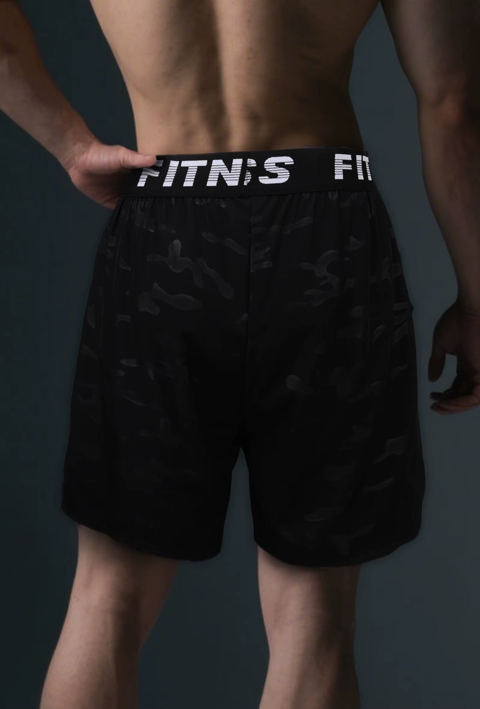 Men'S Casual Quick-Dry Athletic Shorts with Geometric Pattern Elastic Waist & Drawstring - Lightweight Non-Stretch Fabric Pant