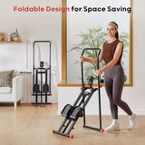 Full-Body Cardio Home Gym Equipment: Adjustable Stepper with Extended Range and Handlebars