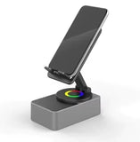 Wireless Bluetooth Speaker 5-In-1 Desktop Mobile Phone Holder Portable Power Bank Charge for Kitchen Travel Party Gym Outdoors