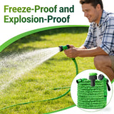 Retractable Magic Hose with High-Pressure Water Gun for Car Washing Garden Watering Multi-Function Cleaning Sprayer for Outdoor