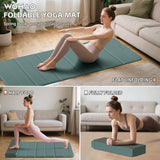 12-Fold Non-Slip Yoga Mat 75X26X0.4 Inches for Yoga, Pilates, Strength Training & Meditation