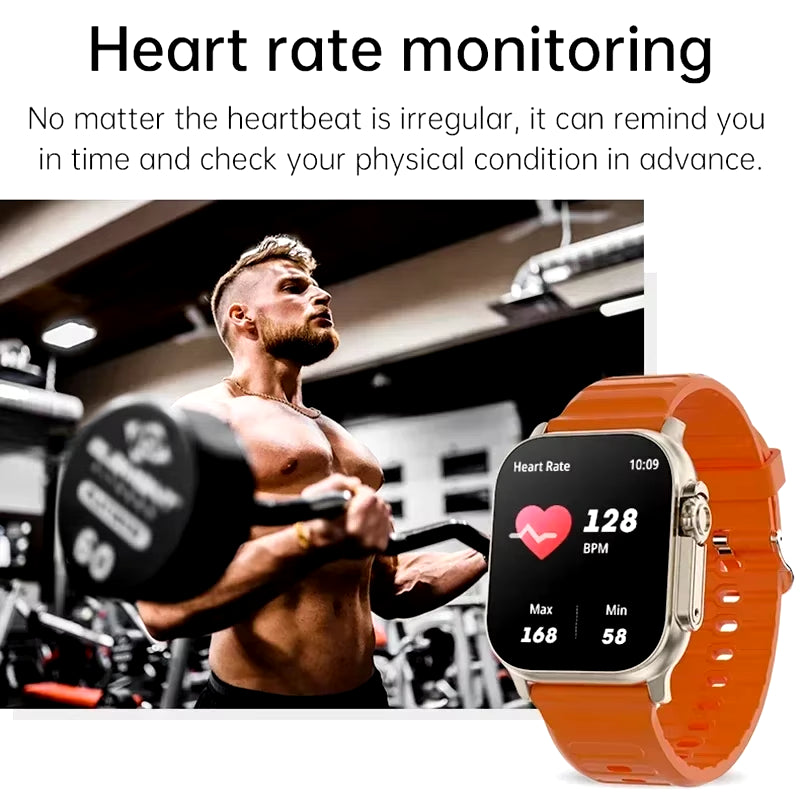 2025 Newest Smartwatch Bluetooth Voice Call Heart Rate Monitor Sports Bracelet for Android IOS Smartwatch Gift