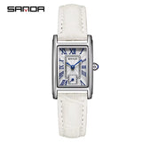 1116 New Fashion 2024 Elegant Design Rectangle Dial Water Resistant Quartz Movement Business Women Analog Wrist Watch