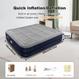 200X150X40Cm Automatic Inflatable Mattress Camping Home Built-In Pump Bed Thickened for Indoor Outdoor Rest Lazy Sleeping Mat