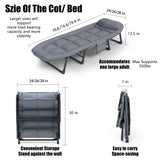 American Folding Bed, Household Single Sofa Bed, Nap and Nap Lounge Chair, Essential for Courtyard Sunbathing
