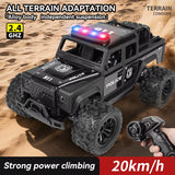 1:16 Alloy High-Speed Off-Road Police RC Truck with 2.4G Remote Control , Music & Bright LED Lights – Outdoor Toy Car for Kids