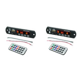 1-5PCS 5/12V MP3 Player Decoder Board USB TF FM Radio Bluetooth-Compatible 5.0 Wireless Music Player Module with Remote Control