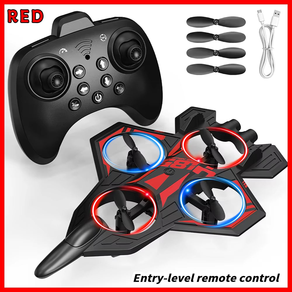 YL86 RC Plane Helicopter Three Speed Switching Aircraft Rolling at 360 °Fighter Hover at Fixed Height RC Drone Toys