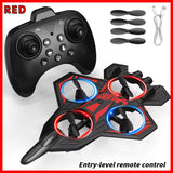 YL86 RC Plane Helicopter Three Speed Switching Aircraft Rolling at 360 °Fighter Hover at Fixed Height RC Drone Toys