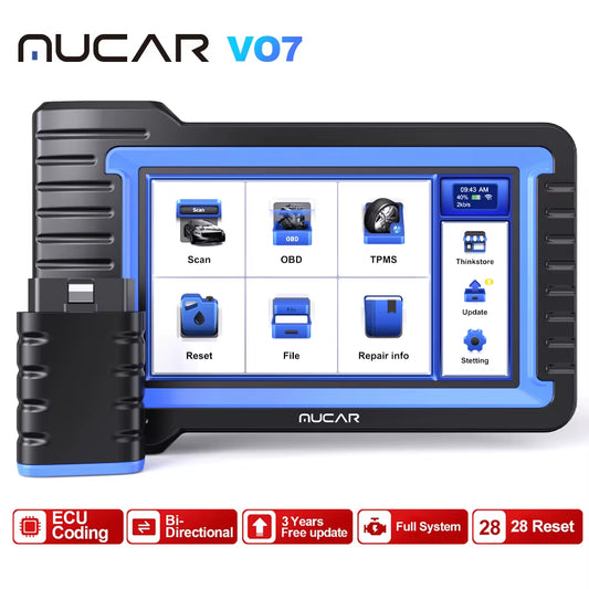 VO7 VO7S Plus Professional OBD2 Scanner - Comprehensive Vehicle Diagnostics, IMMO, DPF, 28 Reset Functions, ECU Coding, and Active Testing Tool