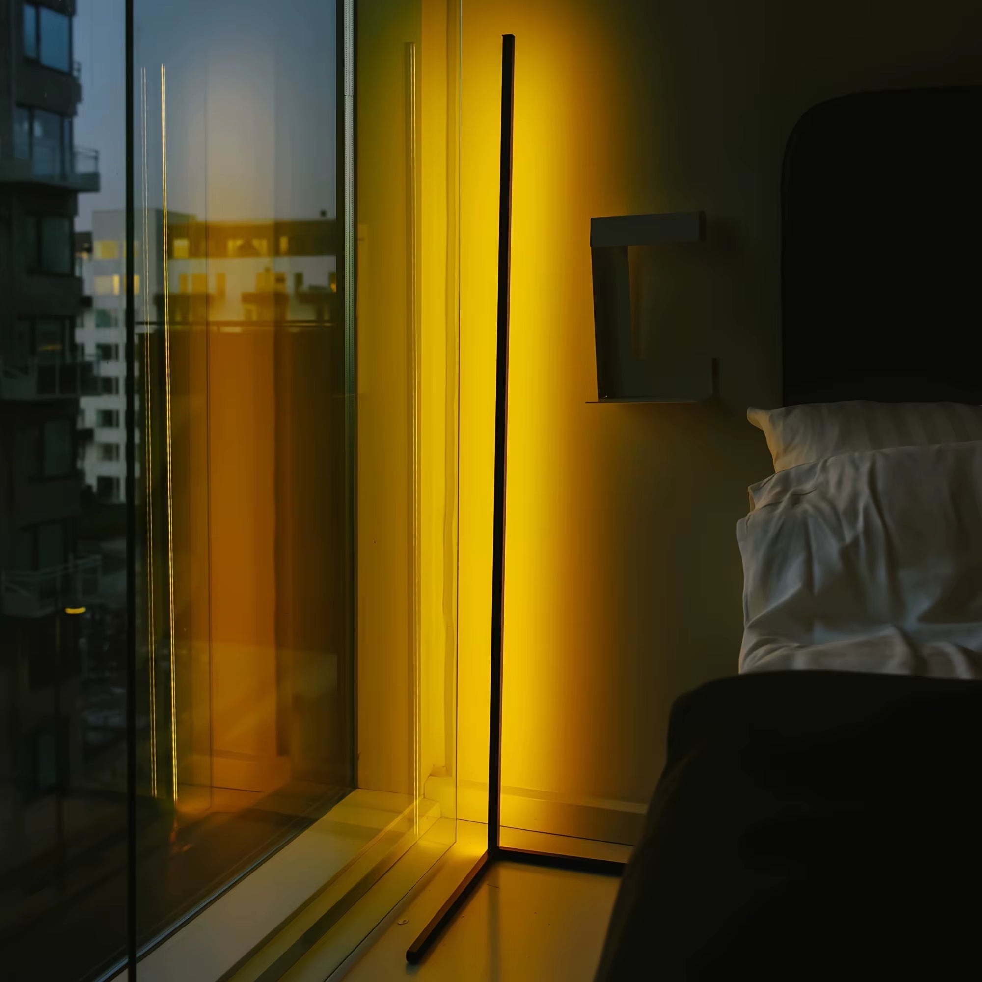 60-Inch RGB LED Corner Floor Lamp for Living Room, Bedroom, and Game Room