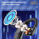 Wireless Handsfree Headset, LED Display Wireless Open Ear Headphones, HIFI Sound, Noise Reduction and 180 Degree Rotation