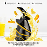 Cold Press Juicer Machine with 5.3 Feed Chute 50Oz Ccity 300W Slow Masticating Extractor for Whole Fruits and Vegetables Automa