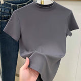 2024 New Fashion Short Sleeve Summer Blouse Women O Neck Casual Solid Ladies Tops Shirts Lsh24011801