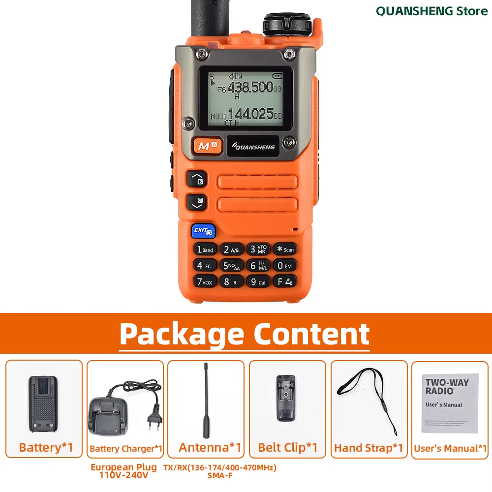 Walkie Talkie Long Range Am Fm Communication Two Way Radio Receiver UV K5 Ham Amateur Wireless Set Transceiver K58