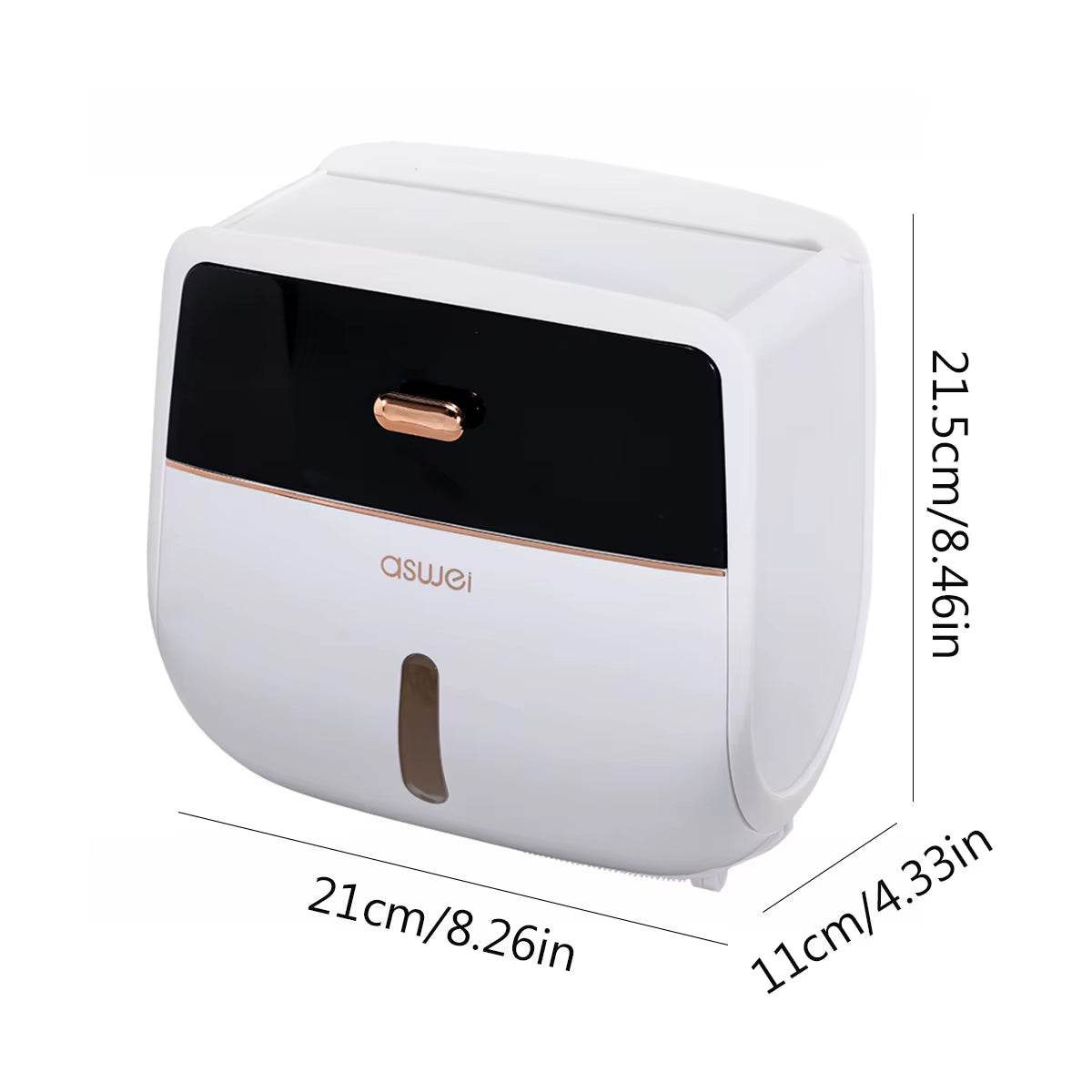 Portable Toilet Roll Paper Holder Plastic Waterproof Double Layer Paper Dispenser for Toilet Storage Box Bathroom Accessories