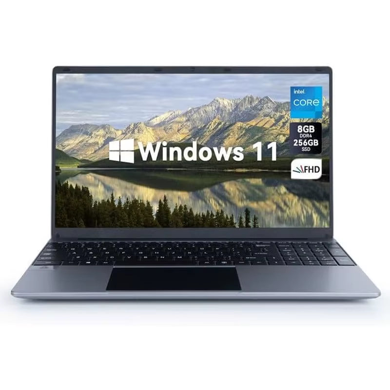 C-S156 15.6"Laptop Computer Windows 11 Quad-Core Celeron N5095 Processors Laptops IPS Display 5000Mah Battery 8GB DDR4 256GB SSD