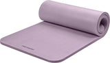 Retrospec Solana Yoga Mat 1" Thick W/Nylon Strap for Men & Women - Non Slip Exercise Mat for Home Yoga
