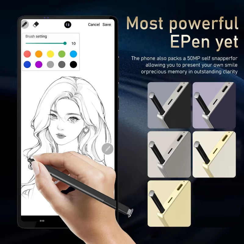 Global Vision X26 Pro Max Smartphone Android 12 8GB RAM 512GB ROM 6.8 Inch Phone 1920X1080Hd 48MP 5G Network Mobile Phones