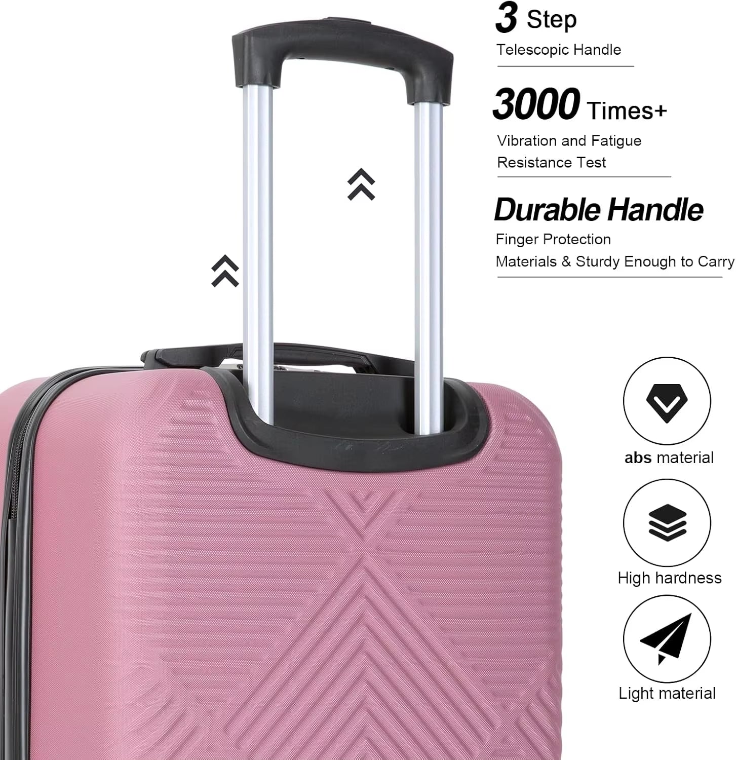 Luggage Sets 2 Piece Suitcase Set ABS Hardside Luggage with Spinner Wheels,Carry on Luggage with TSA Lock(14/20)