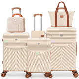 4/6 Piece Luggage Set with Spinner Wheels & TSA Lock, Carry on Luggage Hardshell ABS+PC, Travel Collection Suitcases Sets