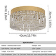 Crystal Ceiling Lamp Living Room Gold Luxury Modern Chandeliers Decoration Led Ceiling Lights Lighting Fixture Diameter 40 50Cm