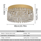 Crystal Ceiling Lamp Living Room Gold Luxury Modern Chandeliers Decoration Led Ceiling Lights Lighting Fixture Diameter 40 50Cm