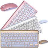2.4Ghz Ultra-Thin Wireless Keyboard and Mouse Combo with USB Receiver Mouse Keyboard Set for Apple PC Windowsxp/7/8/10