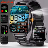 2025 NEW Military Smartwatch 2.01Inch HD Screen for Android/Ios Bluetooth Call Waterproof Outdoor Sports Fitness Smart Watch Men