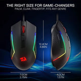 M616 RGB Gaming 10000 DPI Wired Optical 6 Programmable Buttons 8 Backlit Modes Software Supports DIY Keybinds Mouse