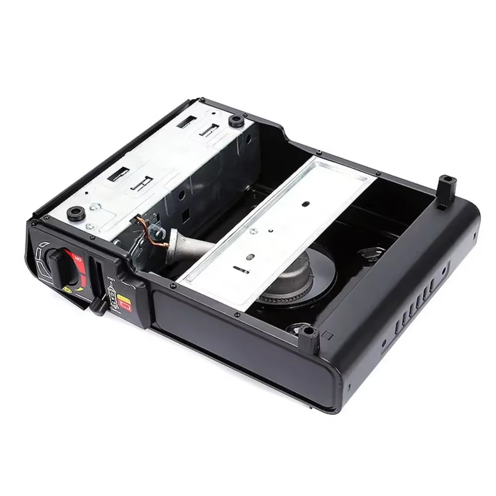 Outdoor Cassette Gas Stove Dual Purpose Portable Gas Barbecue Furnace Picnic Stove Camping Gas Cooking Utensils