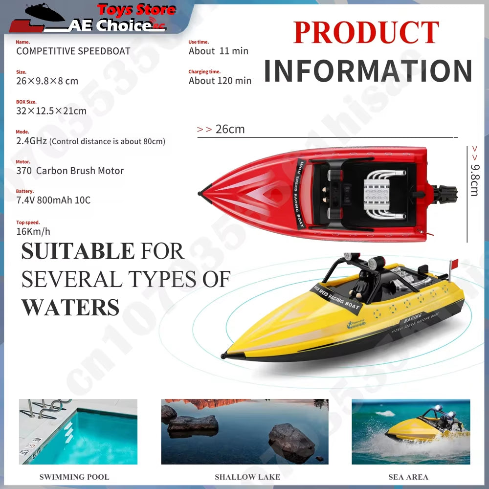 Wltoys WL917 RC Boat 2.4Ghz Remote Control Boats RC Jet Boat 16Km/H RC Boat Toy Gift for Kids Adults Boys Storage Bag Package