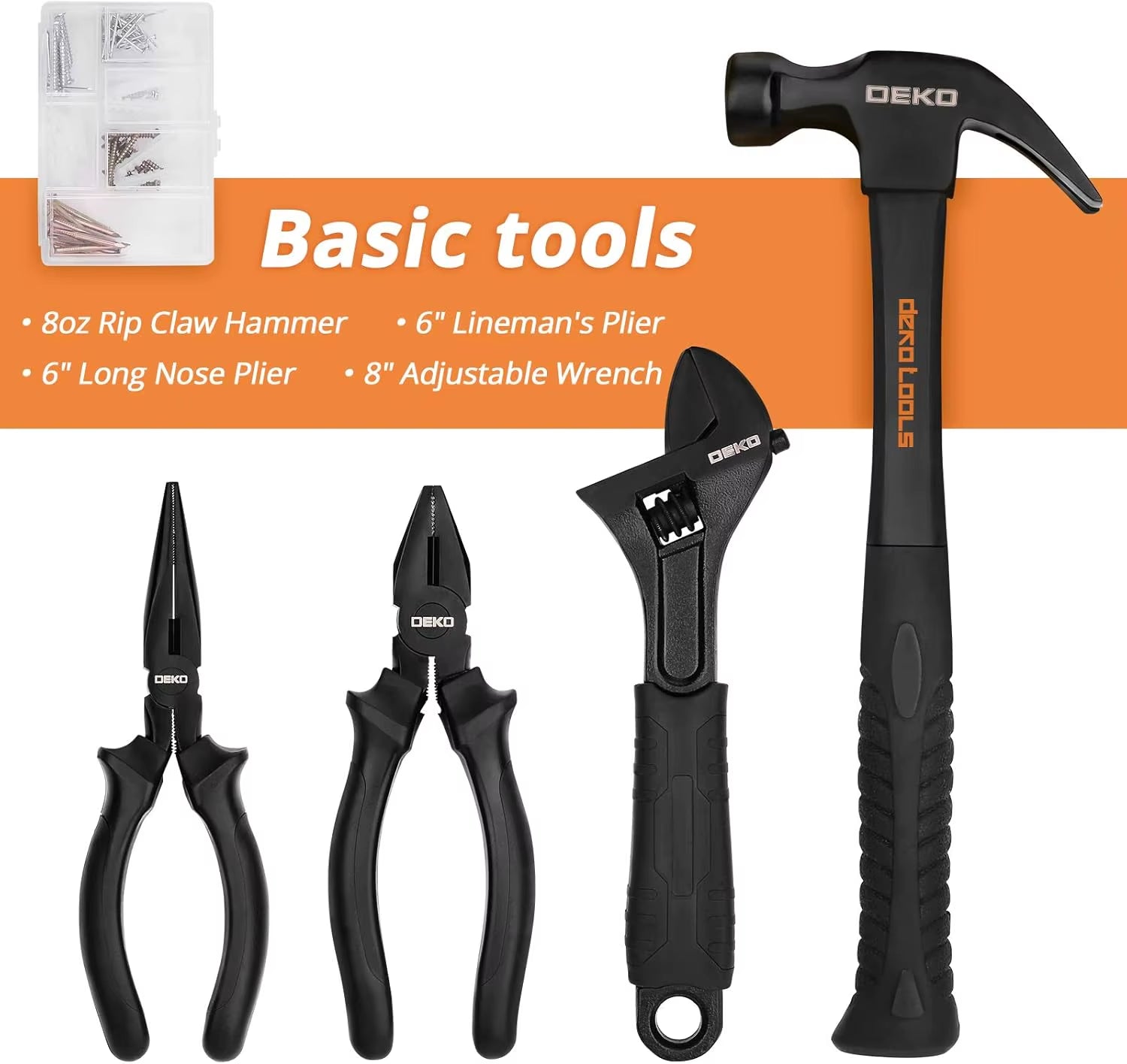 218-Piece Professional Hand Tool Kit for Home and Auto Repair