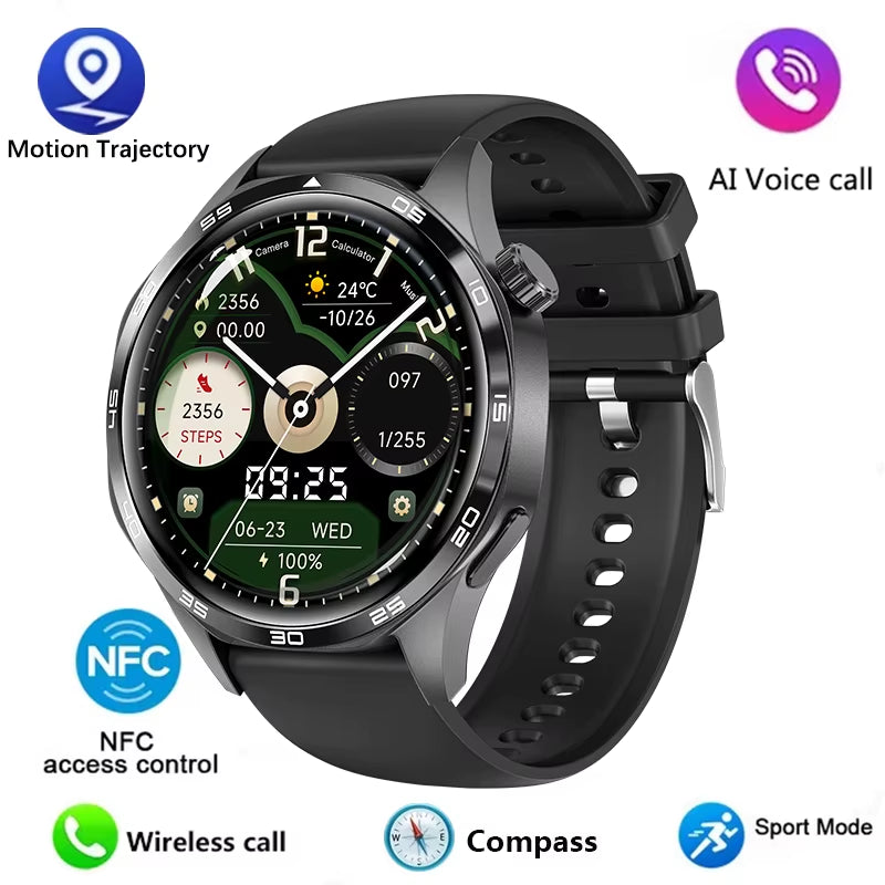 Watch GT5 PRO Smartwatch GPS Motion Trajectory HD Screen Bluetooth Call NFC Men Smart Watch Outdoor Sports Watches Men 2024 New