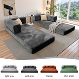 Foldable Sofa Bed with a Removable Backrest, an Oversized Floor Sofa That Works as a Two-Seater Perfect for Living Rooms.