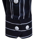 New Men'S Casual Shirt Fashion Striped Long Sleeve Male Business Dress Shirt