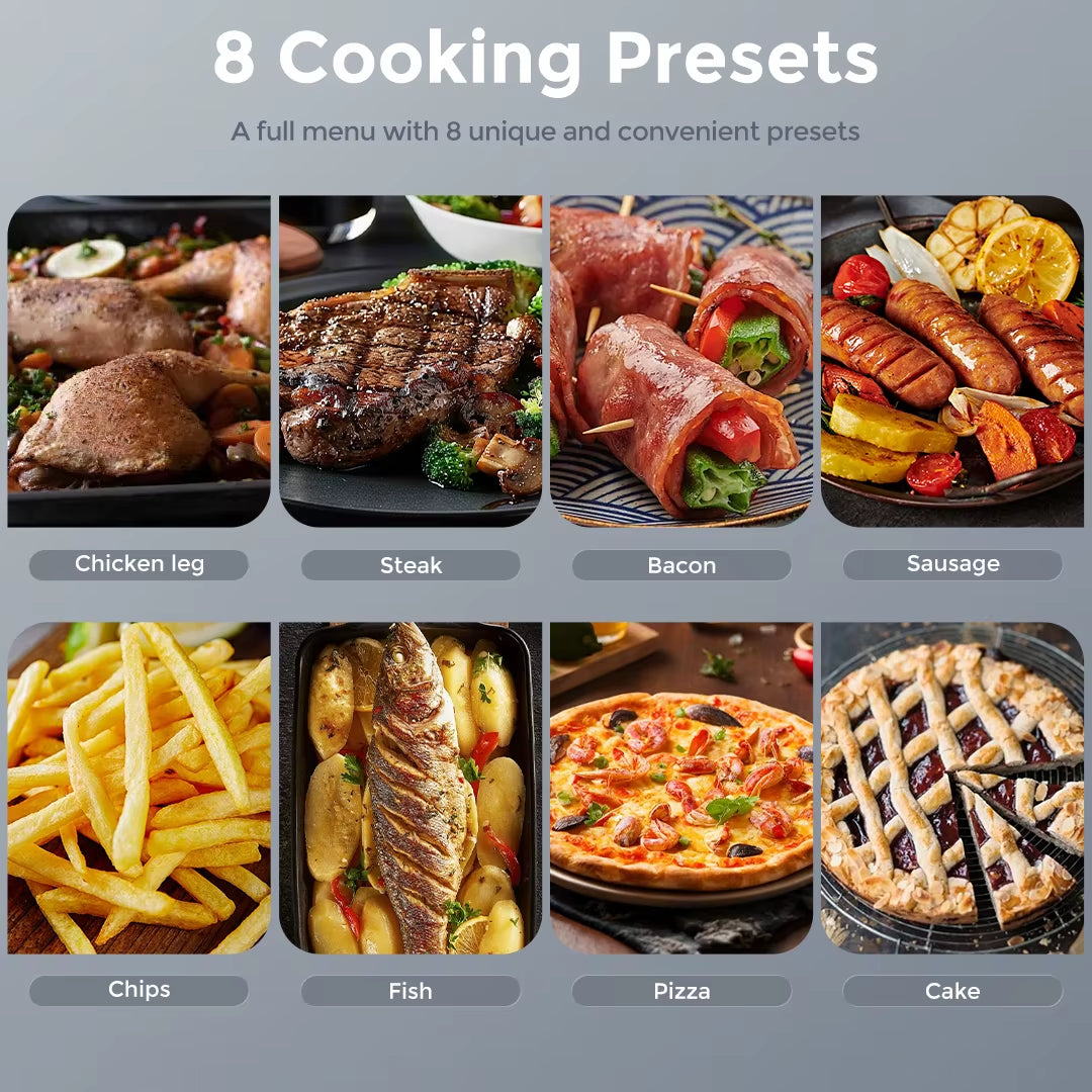 Air Fryer 8-In-1,6 Quart Electric Hot Fryer Oven Oilless Cooker,Roast, Bake, plus Bake,Dehydrate, and Keep Food Warm