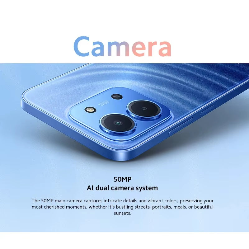 Redmi 15C Global Version 50MP Main Camera Mediatek Helio G81-Ultra 120Hz 6.9" Display 33W Charging 6000Mah Battery
