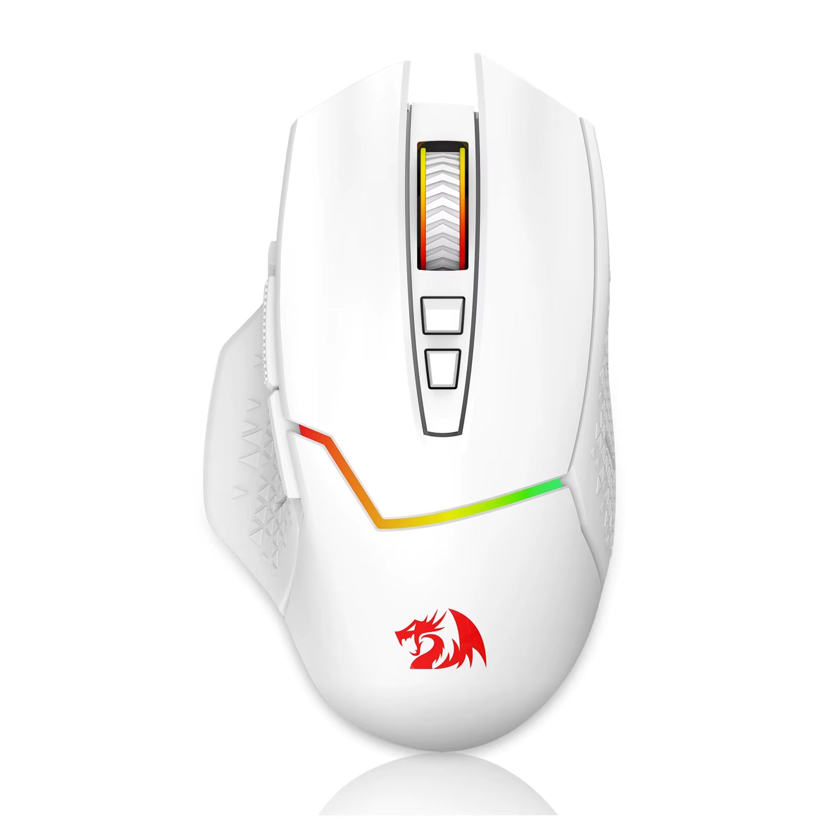 M690 PRO Wireless Gaming Mouse 8000 DPI Wired Mouse Rapid Fire Key 8 Macro Buttons for Pc/Mac/Laptop, Black/White Mouse
