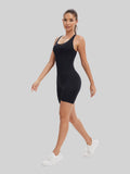 Knit Booty Lifting Bodysuit, Quick-Dry Running Yoga Outfit, Sport Pilates Gear, for Fashion Street Style Blogging Daily