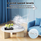 Desktop Fan Office Home Dormitory Mini Fan USB Charging Long Battery Life Shaking Head Fan Desktop Fan