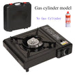 Outdoor Cassette Gas Stove Dual Purpose Portable Gas Barbecue Furnace Picnic Stove Camping Gas Cooking Utensils